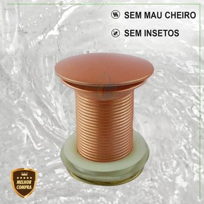 Imagem de Válvula Click Up Inteligente Em Aço Inox Pia Cuba 7/8  Cores