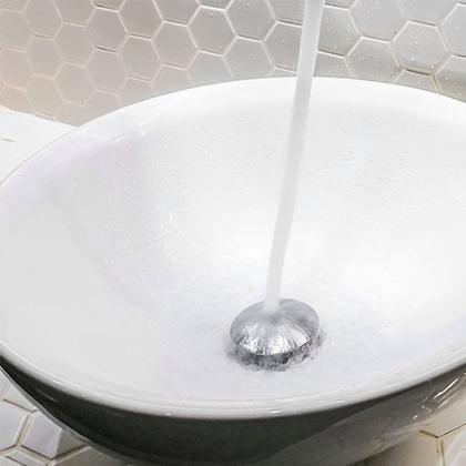 Imagem de Válvula Click Up Inteligente Pia Cuba Metal Para Banheiro Prateado Cromado E27