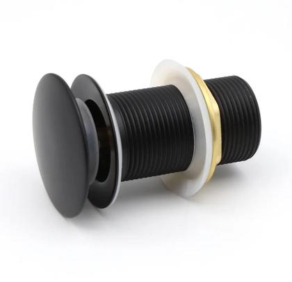 Imagem de Válvula Cuba Pia Banheiro Click Preto Fosco