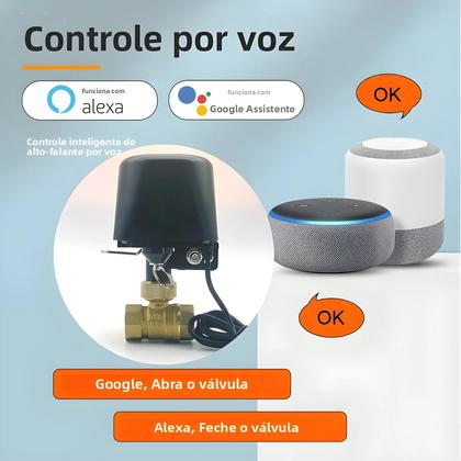 Imagem de Válvula De Água Inteligente Tuya Zigbee WiFi Controle De Automação Residencial DN15 DN20 DN25 Alexa