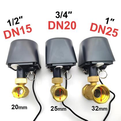 Imagem de Válvula De Água Inteligente Tuya Zigbee WiFi Controle De Automação Residencial DN15 DN20 DN25 Alexa