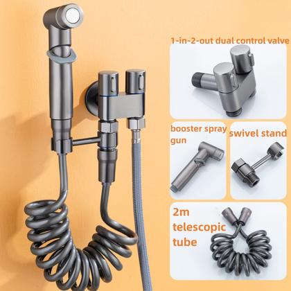 Imagem de Válvula de controle duplo PINNKL 1-In-2-Out para bidê e chuveiro