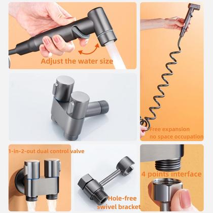 Imagem de Válvula de controle duplo PINNKL 1-In-2-Out para bidê e chuveiro