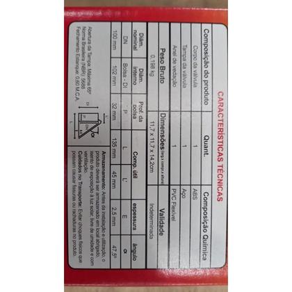 Imagem de Válvula de Retenção com Tampa de Aço 100mm para Esgoto