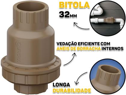 Imagem de Válvula De Retenção Soldável Fácil Instalação Água Encanamento Tubulação 25mm Tigre Original