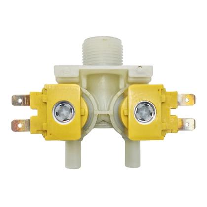 Imagem de Válvula Entrada de Água Dupla Compatível com Lavadora Brastemp 11kg Inox (127V) BWL11AR