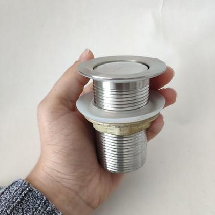 Imagem de Válvula Inox 1 1/4 Ralo Pia Banheiro Lavatório Cuba Lavabo