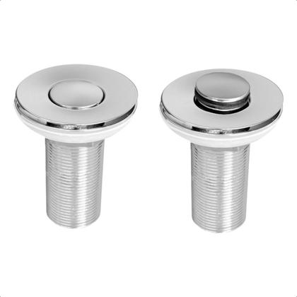 Imagem de Válvula Lavatório Click Cromado 7/8 Cuba Pia 30mm