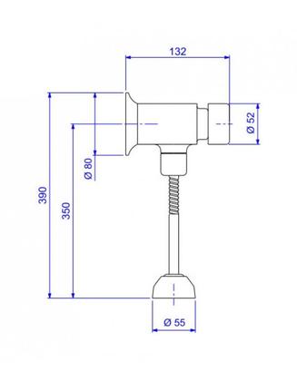 Imagem de Valvula Mictorio De Fechamento Automatico Decamatic Deca 2570.C