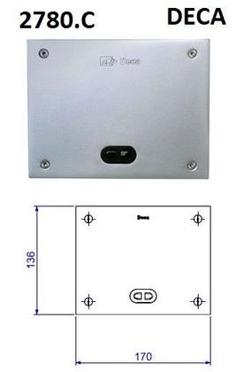 Imagem de Válvula Mictório Embutida Com Sensor Decalux Cromado - 2780C