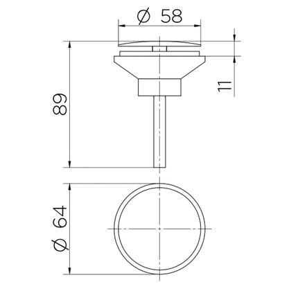 Imagem de Válvula para Lavatório Oculta Docol 9226CE Ônix