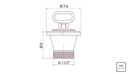 Imagem de Válvula para Pia e Cuba em Aço Inox sem Escape 3 Tramontina 94510000