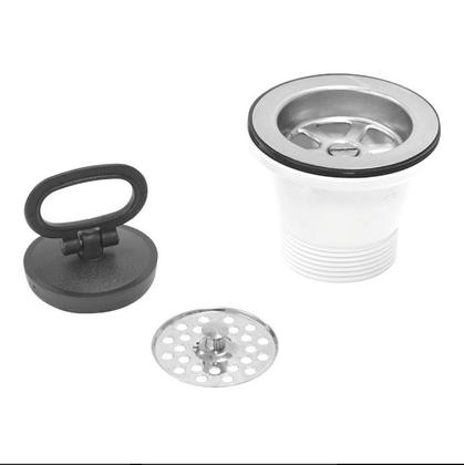 Imagem de Válvula para Pia e Cuba em Aço Inox sem Escape 3 Tramontina 94510000