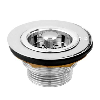 Válvula Pia Cozinha Americana Escoamento 3.1/2 Metal - ALPHA HIDROMETAIS Imagem de Válvula Pia Cozinha Americana Escoamento 3.1/2 Metal