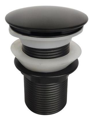 Imagem de Valvula Preta Click 1 1/4 Inox Banheiro Ralo Pia Preto Black Louça Cuba