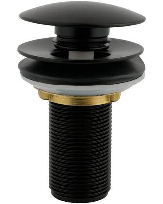 Imagem de Válvula Ralo Click Preto Fosco Pia Lavatório Cuba Metal