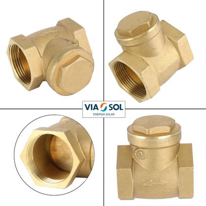 Imagem de Válvula Retenção Horizontal 3/4 Portinhola Ff Água Oferta