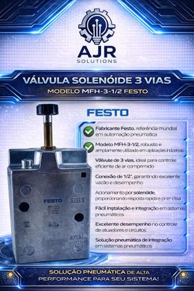 Imagem de Válvula Solenóide 3 Vias Modelo Mfh - 3 -1/2 Festo