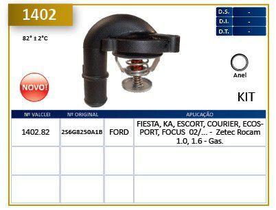 Valvula termostatica - courier 2002 a 2006 / ecosport 2003 a 2006