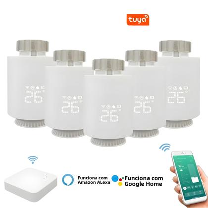Imagem de Válvula Termostática Inteligente Zigbee 3.0 Para Radiador, Atuador De Radiador, Controlador De