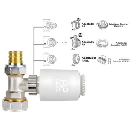 Imagem de Válvula Termostática Inteligente Zigbee 3.0 Para Radiador, Atuador De Radiador, Controlador De