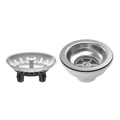 Imagem de Válvula Tramontina econômica para Pias e Cubas 4 1/2 polegada sem Escape em Aço Inox e Polipropileno