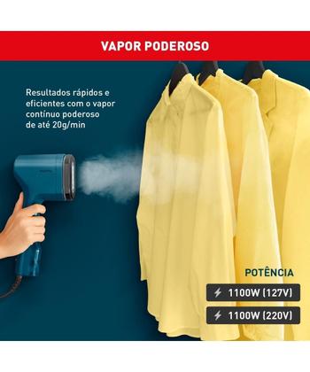 Imagem de Vaporizador Arno Pure Pop Azul Higieniza 1100W Portátil HS20