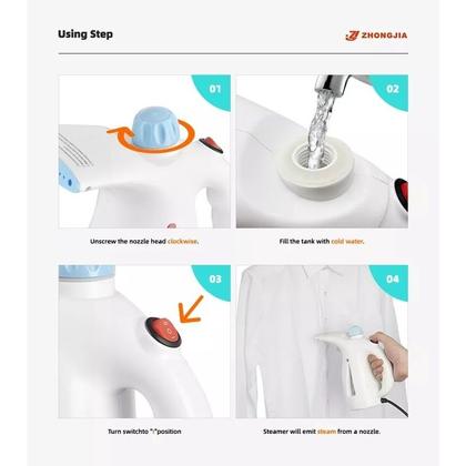 Imagem de Vaporizador De Roupas A Vapor Passadeira Tira Amasso Portátil 800w 110v