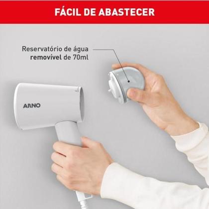Imagem de Vaporizador de Roupas ARNO Steam Travel 1100W Cinza 127V