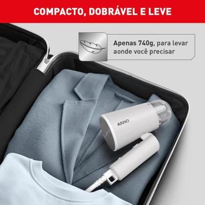Imagem de Vaporizador de Roupas ARNO Steam Travel 1100W Cinza 220V