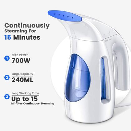 Imagem de Vaporizador de roupas HiLife portátil portátil 240mL 700W 120V