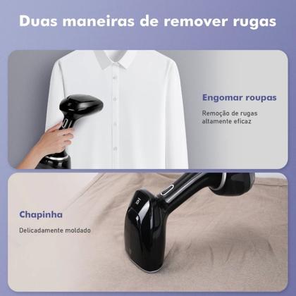 Imagem de Vaporizador de Roupas Portatil 127V 1200W higienizador com escova