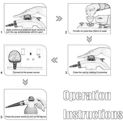 Imagem de Vaporizador E Higienizador Vapor Para Limpeza Limpador á Vapor
