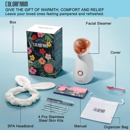 Imagem de Vaporizador facial Colorfarm Nano Ionic Deep Cleaning Pores