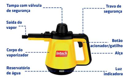 Imagem de Vaporizador Higienizador 1200w Top Clean Intech Machine 127v