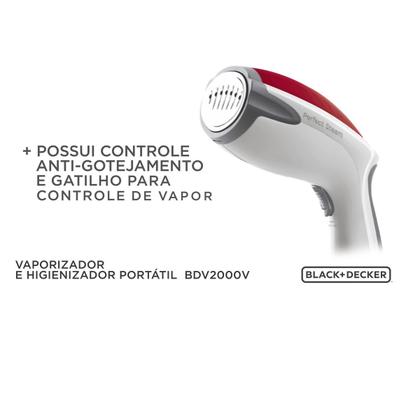 Imagem de Vaporizador Portátil Higienizador à vapor Black Decker BDV2000V-B2 1200W 220V Black+Decker