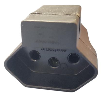Imagem de Var - 03 adaptadores reforçados tomada modelo antigo para novo 10a padrão nbr14136