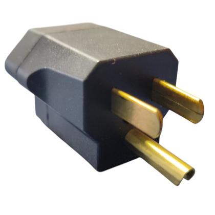 Imagem de Var - 03 adaptadores reforçados tomada modelo antigo para novo 10a padrão nbr14136