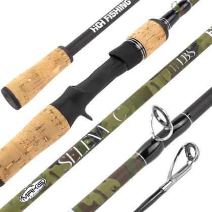 Imagem de Vara Carretilha Selena Camuflada 1,68mt 17lb Grafite Tubular