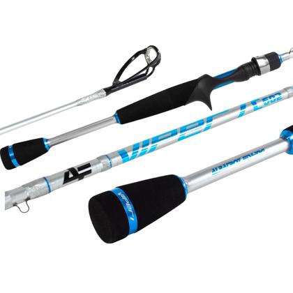 Imagem de Vara de Carbono Viper Prata 1,83m 8-17lb Para Carretilha 2pt