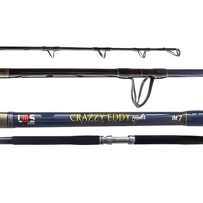 Imagem de Vara Pesca Pesada Carretilha Lumis Crazzy Eddy Giants 1,98m 60-100Lbs Inteiriça
