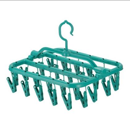 Imagem de Varal 26 Prendedores Multisuo Para Roupas Intimas Cueca Calcinha Meia De Apartamento Lavanderia