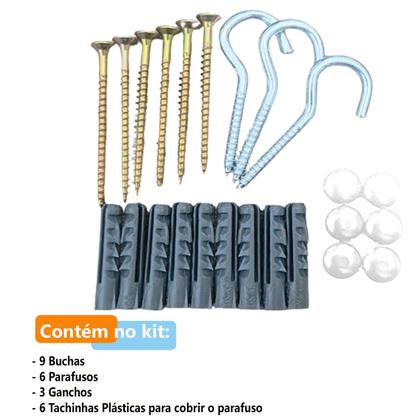 Imagem de Varal 3 Modulo 18m Resistente Automatico Branco Retratil