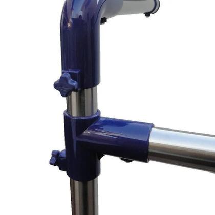 Imagem de Varal chao ajustavel arara aco roupas secador cabideiro