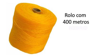 Imagem de Varal Corda Nylon Unifio Rolo Com 400m Cor Amarelo