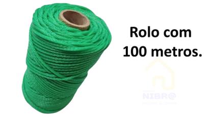Imagem de Varal Corda Nylon Unifio Verde Rolo Com 100m