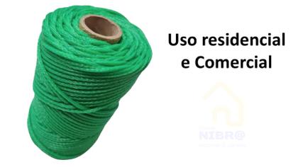 Imagem de Varal Corda Nylon Unifio Verde Rolo Com 100m