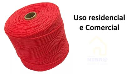 Imagem de Varal Corda Nylon Unifio Verde Rolo Com 400m Cor Vermelho