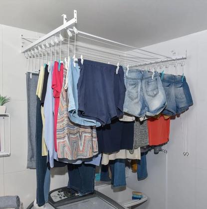 Imagem de Varal de 12 Varetas Individuais - 1 Metro - Varal 10 Varetas + Extensor 2 varetas