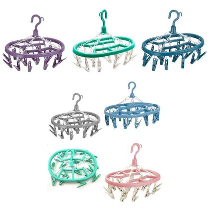 Imagem de Varal De Calcinha 18 Prendedores Para Roupas Intimas Cueca Calcinha Meia Oval De Apartamento Lavanderia